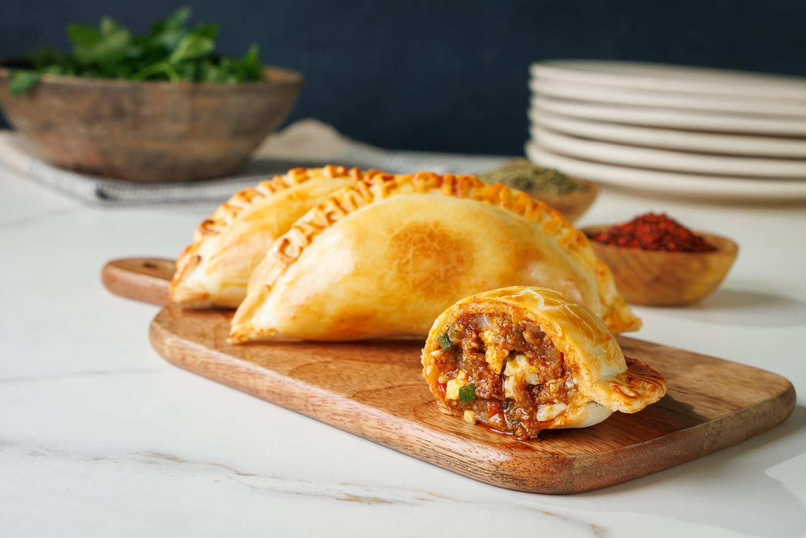 Empanada cheeseburger